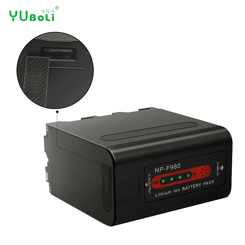 Hot style camera battery for Sony NP-F980 battery F960 F970 supplementary light camera rechargeable battery NP-F980 NPF980