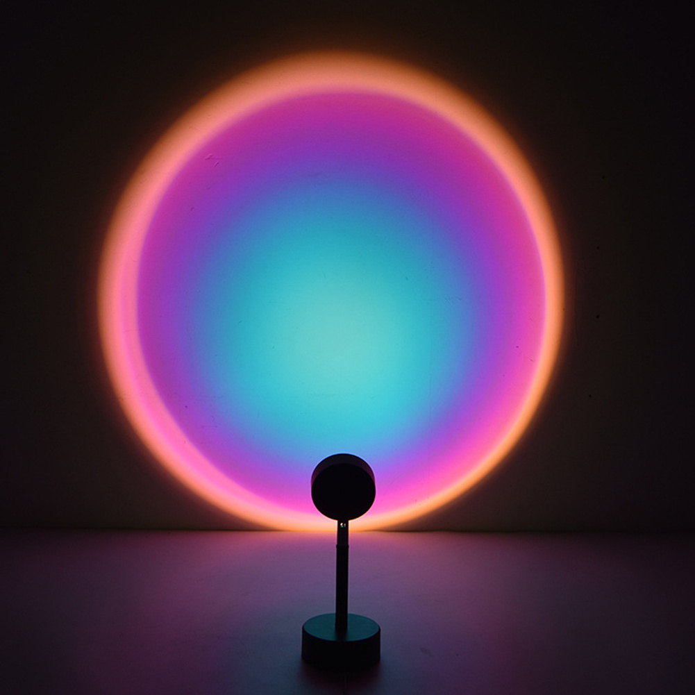 Sunset Lamp Projector Romantic Visual Tiktok Led Night Light USB Modern Night Light for Home Party Living Room Bedroom