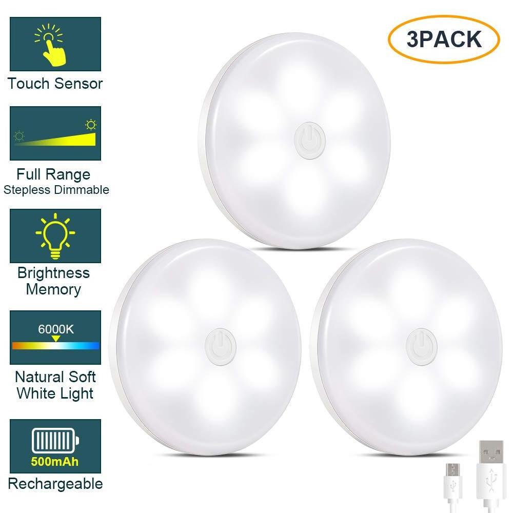 New 2020 Unique Product Led Wireless Puck Light Rechargeable Remote Control Furniture Cabinet Puck Light