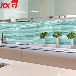 Decoration tempered splashbacks glass ceramic frit digital printing glass price