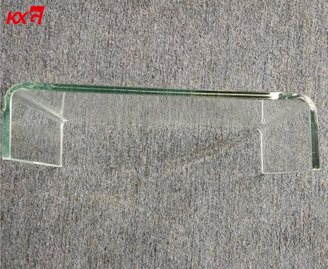 Low iron glass toughened table top design u shape bent glass curved glass factory price