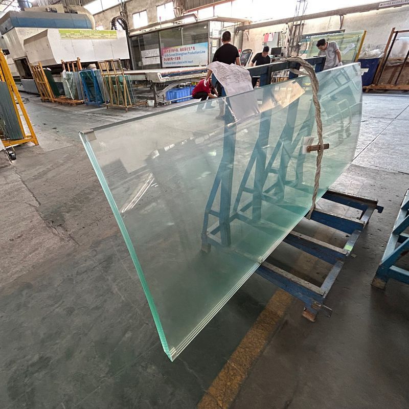 glass factory in china 13.52mm 17.52mm shatterproof laminated glass clear PVB tempered laminated glass