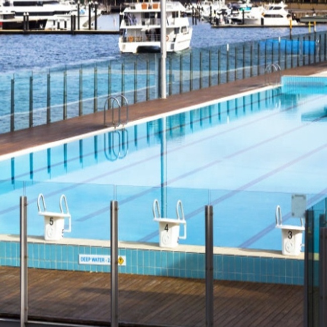 Glass factory ESG VSG Tempered Handrailing Glass Swimming Pool Fence Glass