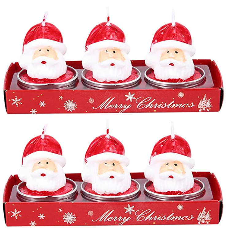 Lambey Decoration Gifts Santa Claus Christmas Tree Velas Para Decoracion Christmas Candles Scented Candle With Box