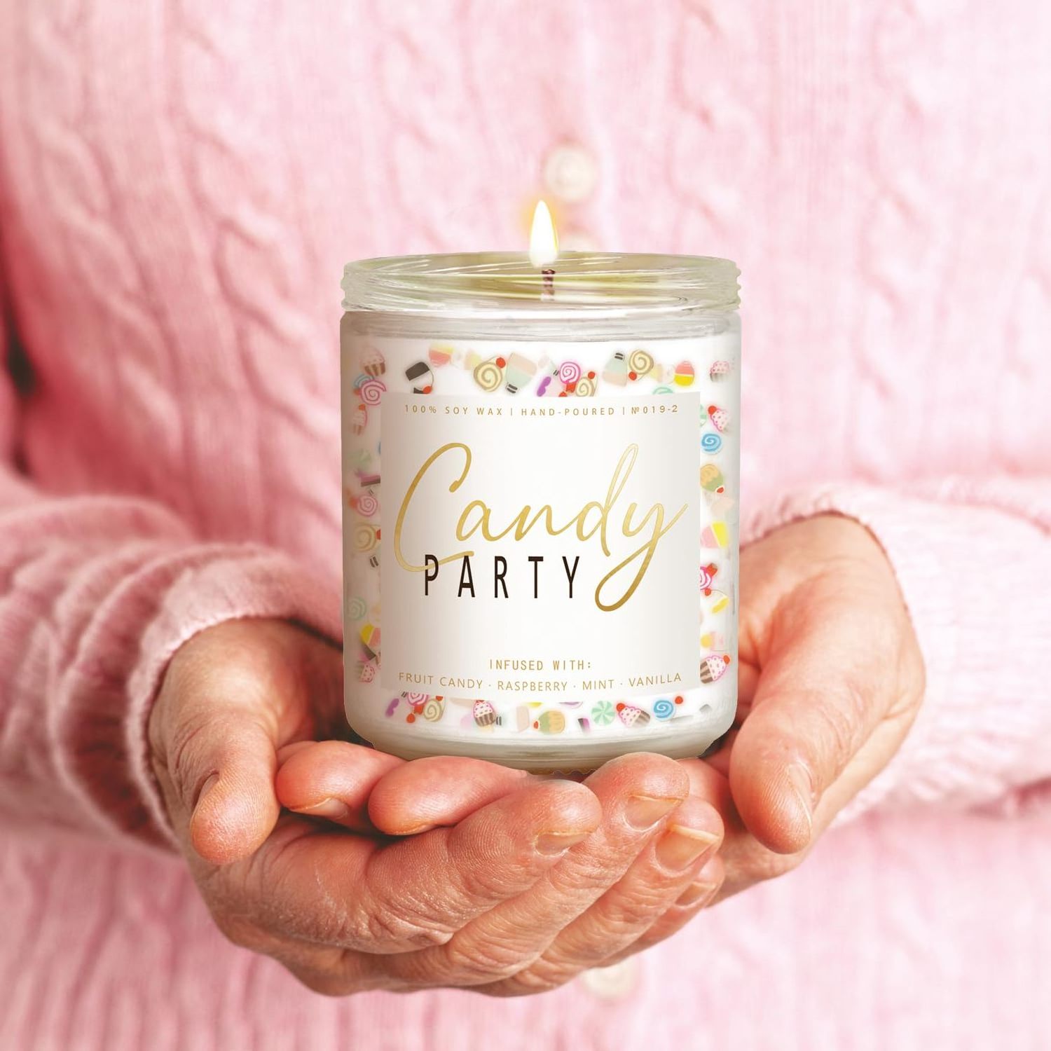 Birthday Candle - Vanilla Cream Birthday Candle, Unique Birthday Gifts for Women - 7oz Scented Candle with Sprinkles Best Friend