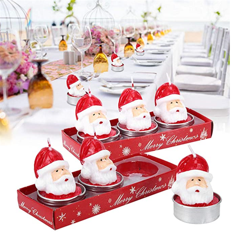 Lambey Decoration Gifts Santa Claus Christmas Tree Velas Para Decoracion Christmas Candles Scented Candle With Box