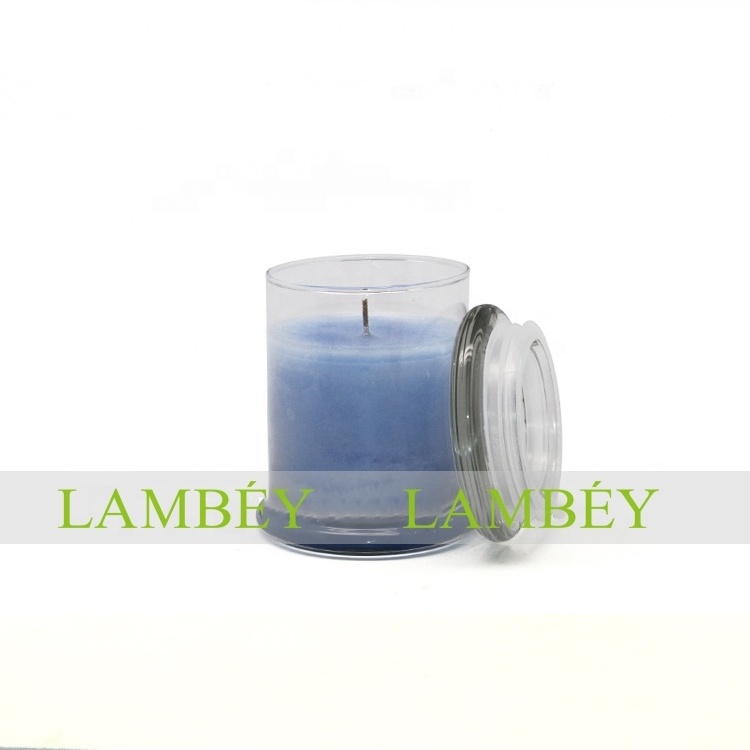 home Decoration Birthday Wedding Gift set Handmade flameless soy wax glass scented  Candle