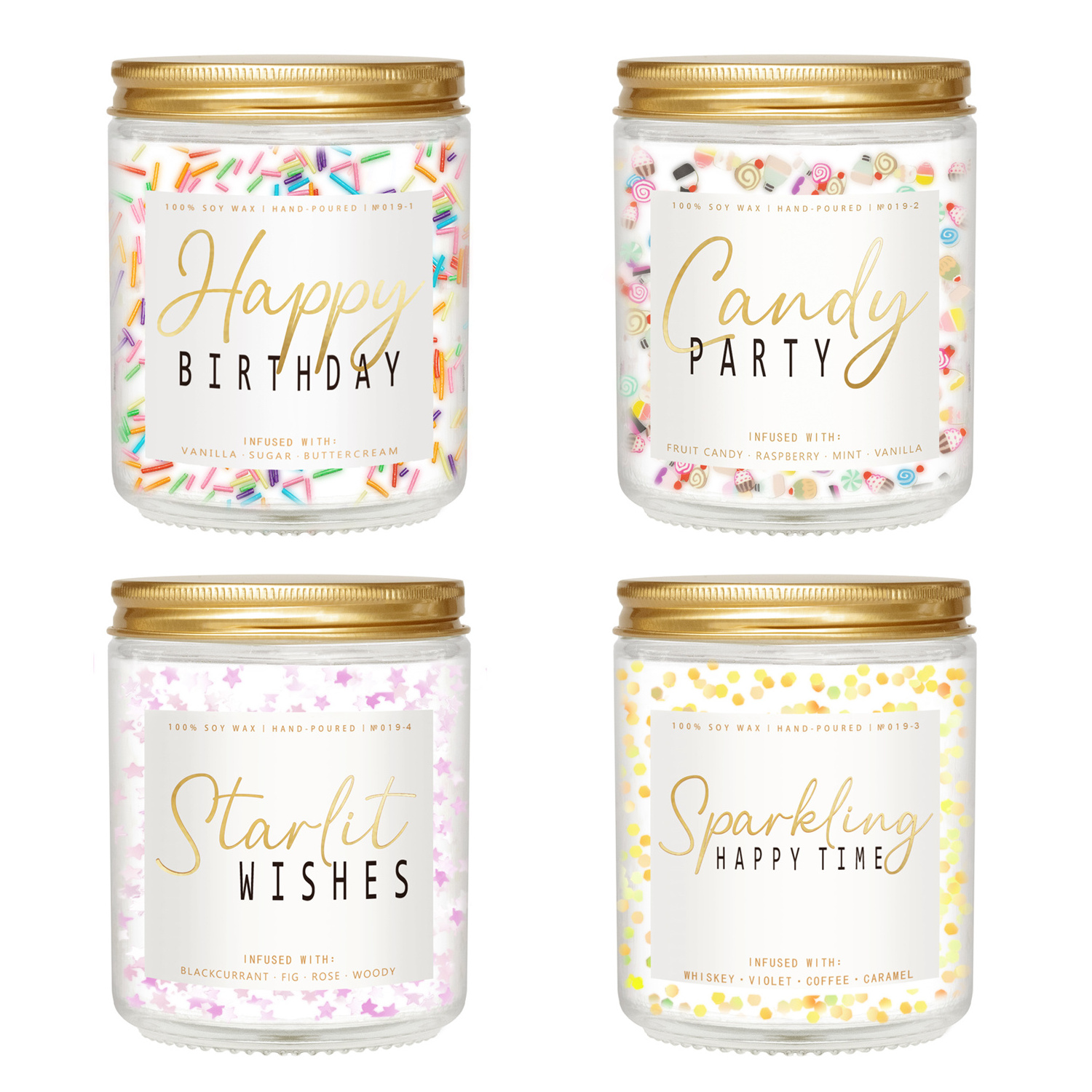 Birthday Candle - Vanilla Cream Birthday Candle, Unique Birthday Gifts for Women - 7oz Scented Candle with Sprinkles Best Friend