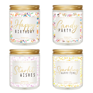 Birthday Candle - Vanilla Cream Birthday Candle, Unique Birthday Gifts for Women - 7oz Scented Candle with Sprinkles Best Friend