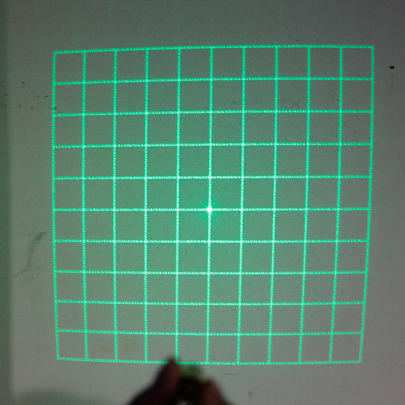 Customizable  10*10 Grid Shape of Green Light Laser Module 515nm 20mw Orientation Laser Light