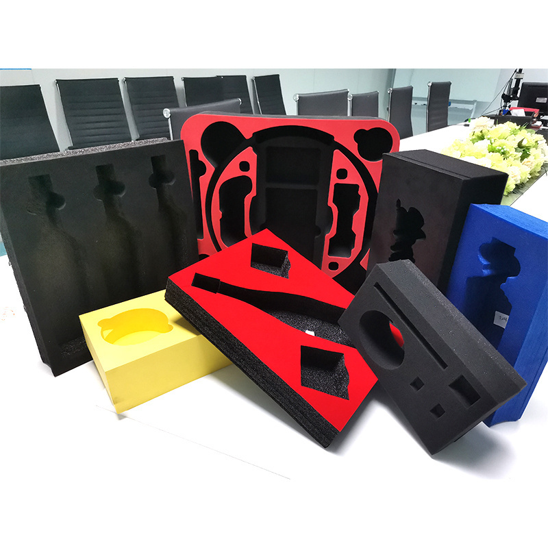 custom eva foam insert box insert pieces molded packaging foam for protective wine glass packaging