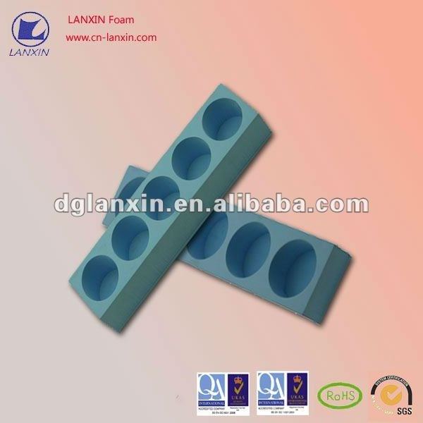 Gray Polyurethane foam cut transport cushioning material shock protection