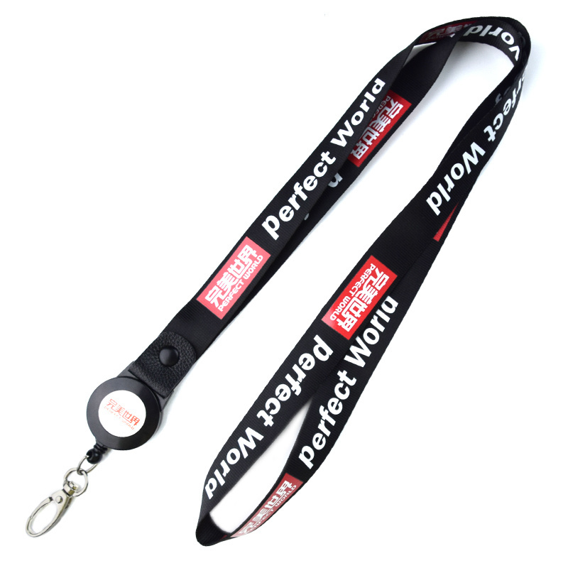 Badge Reel  Lanyard Polyester Custom Key Chain Lanyard With  Logo Printing For Neck Strap