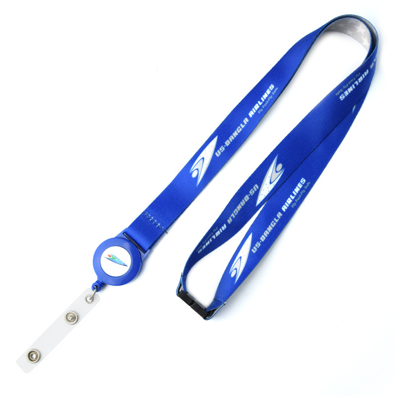 Badge Reel  Lanyard Polyester Custom Key Chain Lanyard With  Logo Printing For Neck Strap