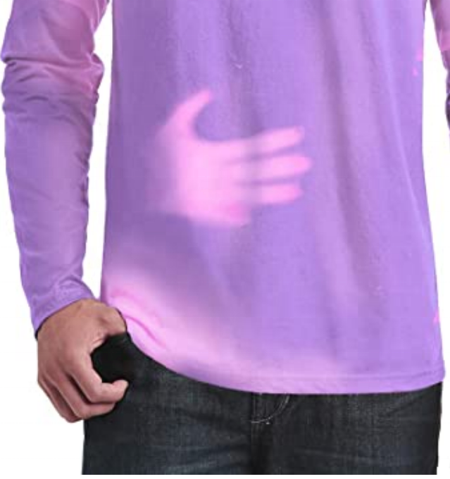 Customized Adult Unisex Color Changing Long Sleeve T-Shirt Heat Sensitive men t shirt