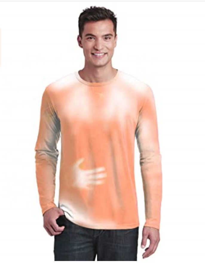 Customized Adult Unisex Color Changing Long Sleeve T-Shirt Heat Sensitive men t shirt