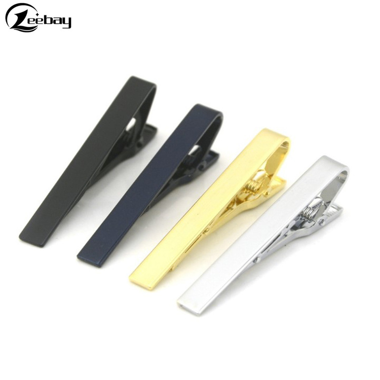 2019 New Tie Clips for Mens Solid Brass Metal Wedding Necktie Clasp Gentleman Tie Bar Pin for Man Gift