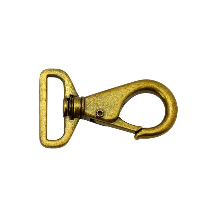 Bronze swivel snap hook, leather bag hardware accessories