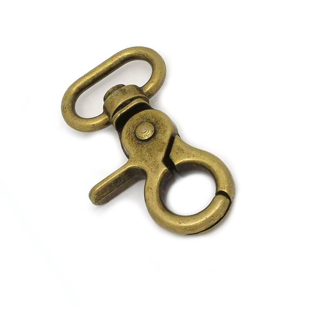 Bronze swivel snap hook, leather bag hardware accessories