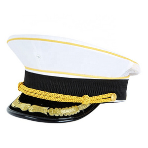 2022 China Sailor Cap Makers Unisex High Quality Custom Fashion Sailor Navy Captain Hat