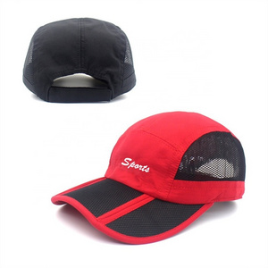 Wholesale New Design Quick Dry Baseball Cap Outdoor Sports Unisex Portable Folding Mesh Sun Hat