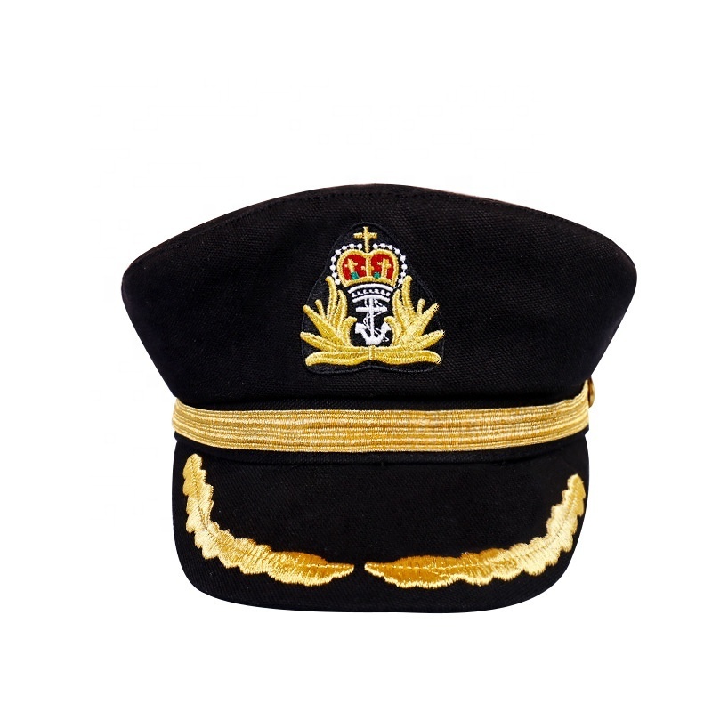 2022 China Sailor Cap Makers Unisex High Quality Custom Fashion Sailor Navy Captain Hat