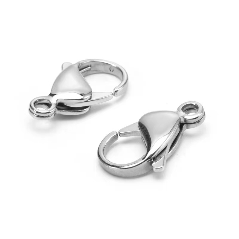 Jewelry Accessory Findings 316 Stainless Steel Lobster Clasps Claw Clasps for Bracelet Necklace Making