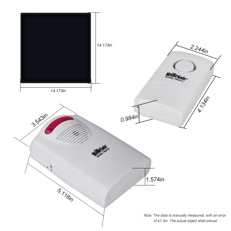 Premium Anti-Slip Ultra-Thin Wireless Fall Mat Alarm Remote Control for Home Care