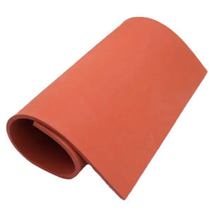 Red foamed silica gel plate high temperature resistance high elastic silica gel seal sponge roll pad foam rubber sheet