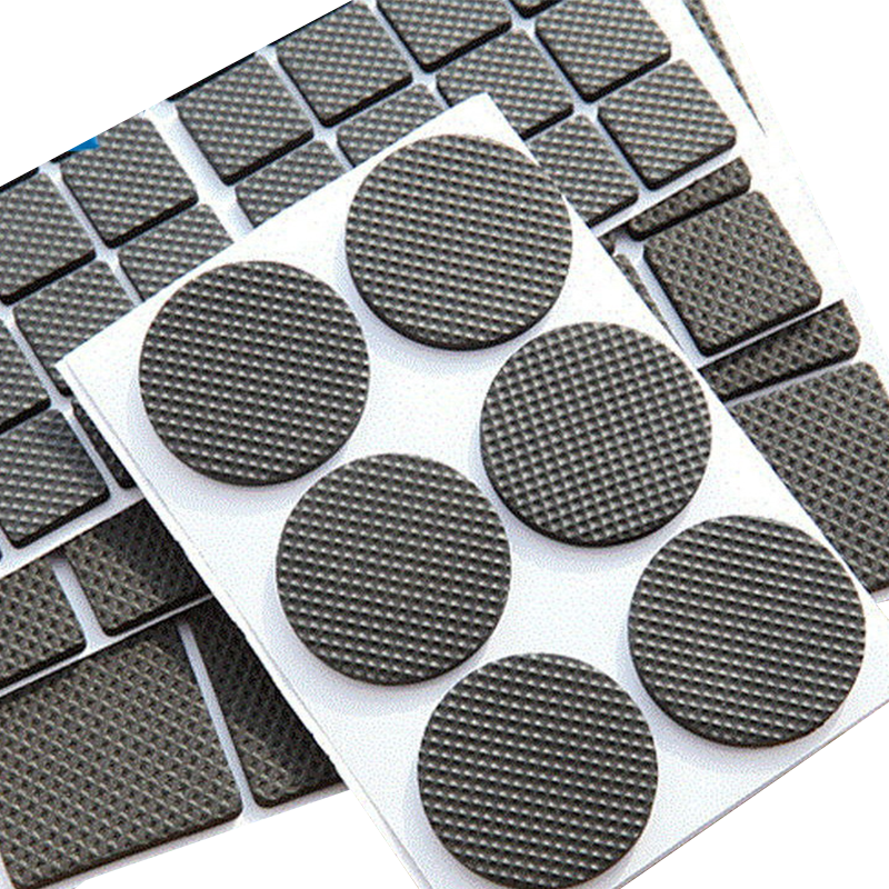 High standard custom non-slip wear wear thickness of 3 mm black round silicone rubber foam pad