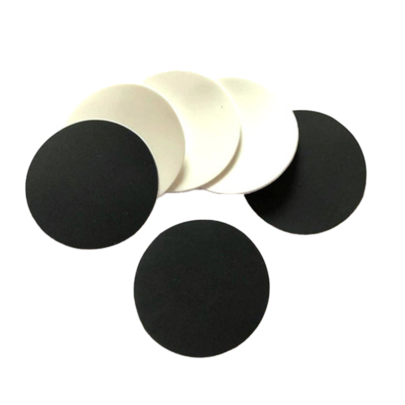 High standard custom non-slip wear wear thickness of 3 mm black round silicone rubber foam pad