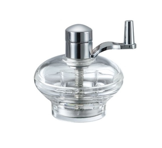 Premium Clear Acrylic Nutmeg Grinder with Zinc-Alloy Knob and Crank Manual Nutmeg Grinder