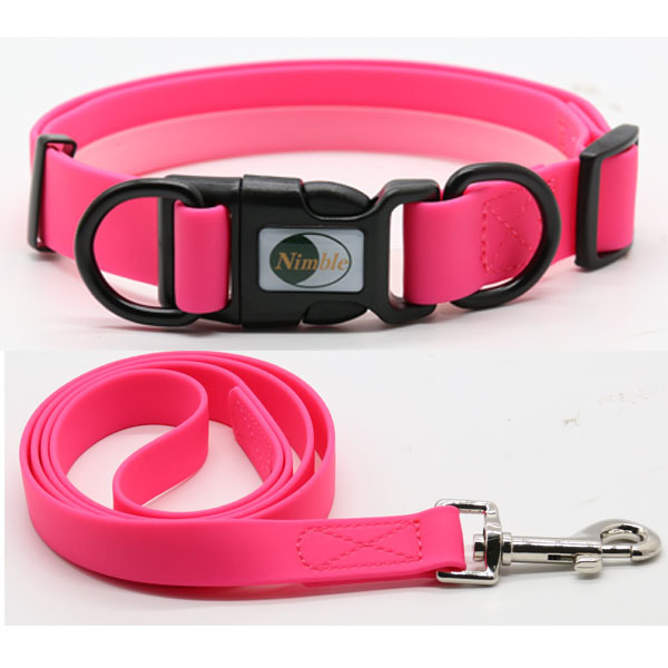 Personalized Light Yellow PVC Coated Pet Collar Quick Release Breakaway Safety Leash for Cats Small Dogs Solid Plastic Material