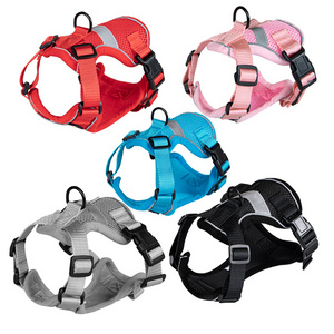 Small Animals' Adjustable Reflective Breathable Mesh Pet Dog Cat Harness Solid Fabric/Fiber Pattern Escape-Proof Backpack