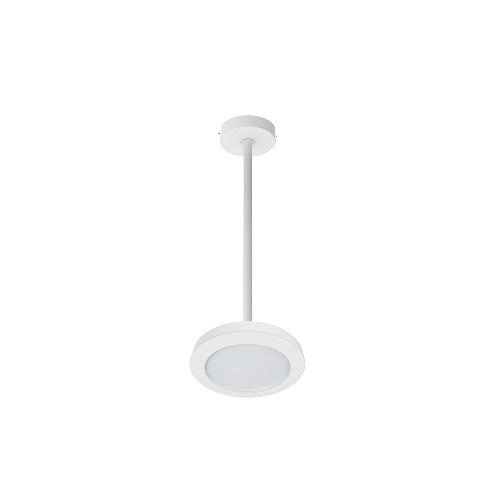 China wholesales Die-cast aluminum White 7 Inch Flush Mount Luminous LED Ceiling Pendant Light