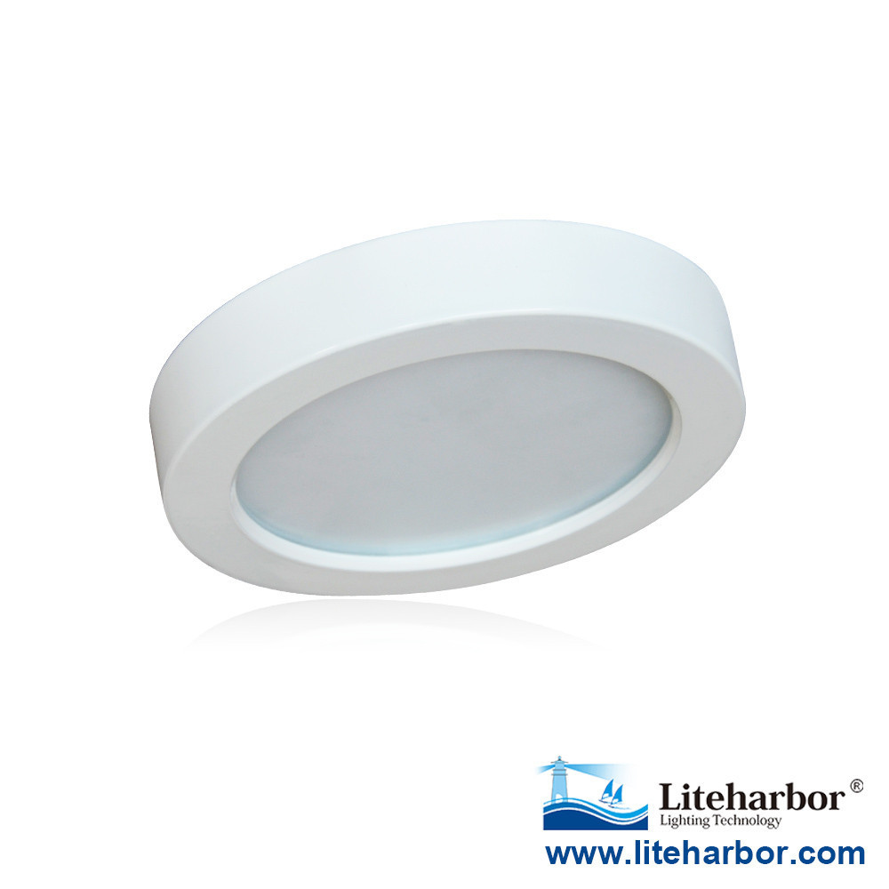 100LM/W 80/90 CRI 13.5W 5CCT Die-cast Aluminum Round Flush Mount LED Ceiling Light With Dimmable For Damp Location