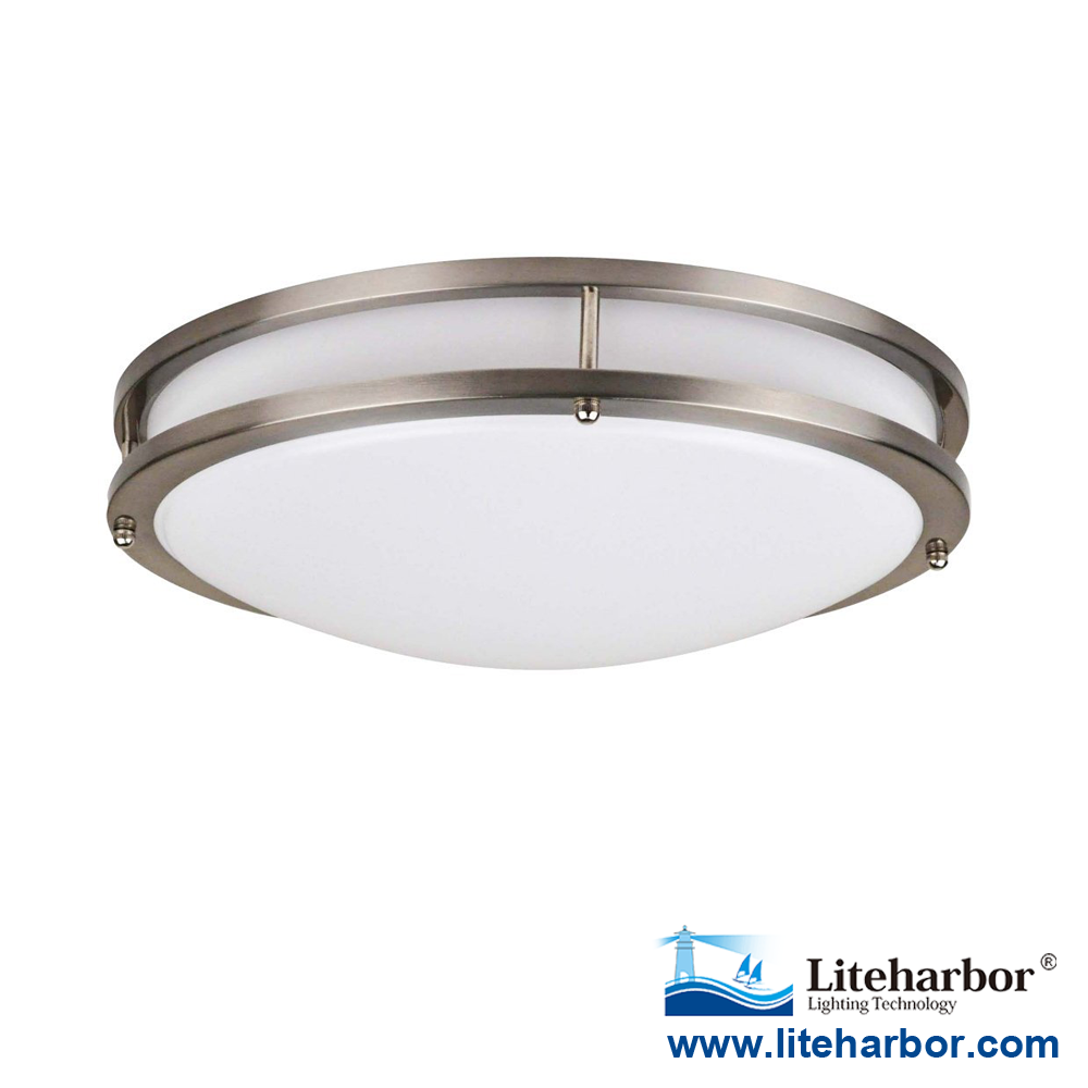 12Inch LED Ceiling Light White Round Flush Mount Way Luminaire For Living Room Lighting