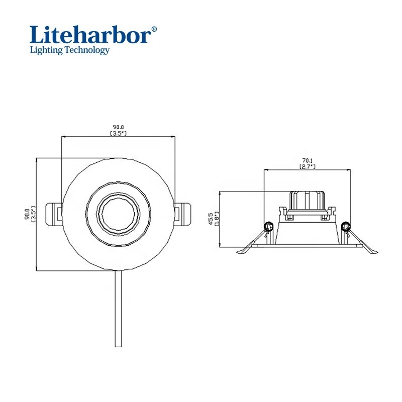 7W 11W Recessed Gimbal Downlight Round 4 Inch LED Cob Rotatable Downlight Mini Adjustable Spot Light