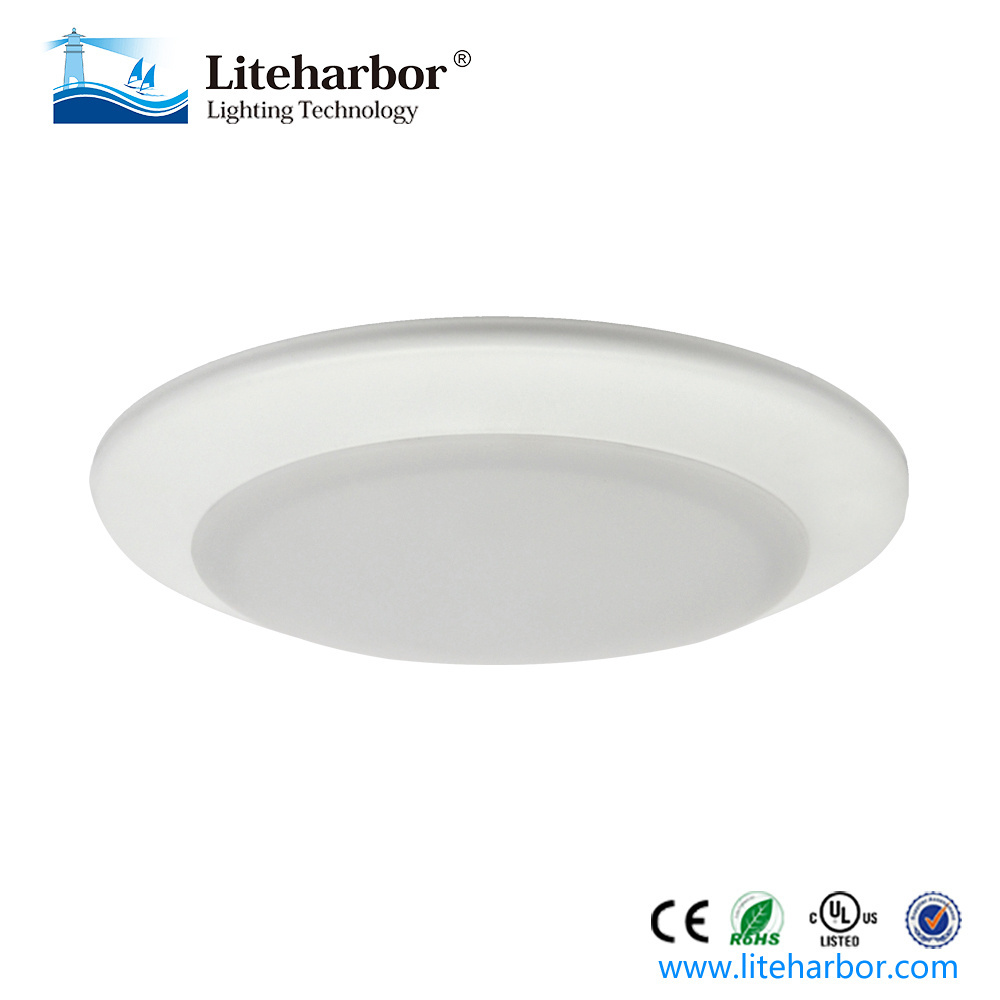 120v 14w 1200lm 6inch White Round Flat Led Light Panel Ceiling Surface Mounted LED Disk Light