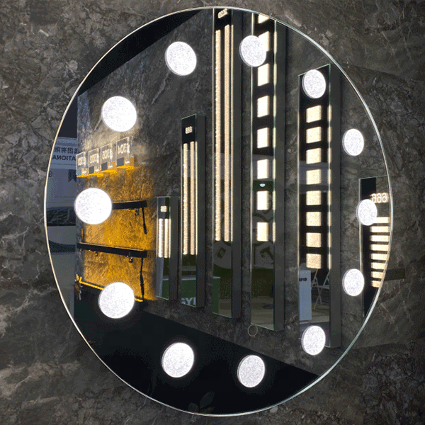 Mirror Light Customization Bathroom Vanity Round Make up Lighting Mirror Anti-fog Mirror LED light for hotel