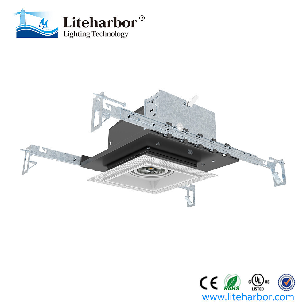 Multiple Recessed Downlight Liteharbor Lighting Trim or Trimless 1-Lamp New Construction Mini LED COB Recessed Downlight