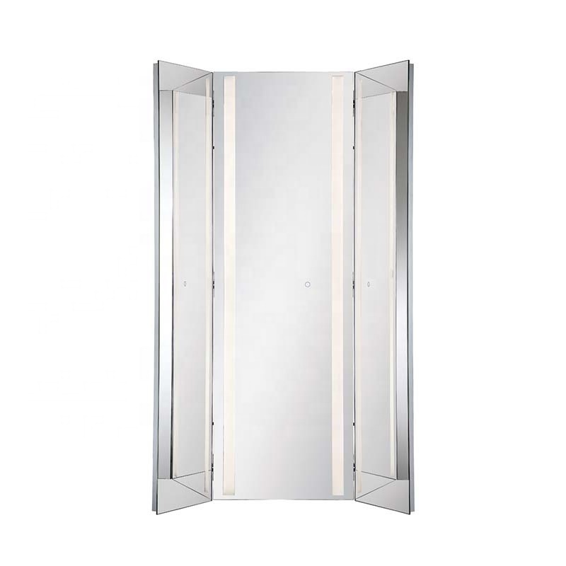 100W 3CCT IP44 Waterproof OEM Customized Bedroom Wall Mounted Smart Dimmable Illuminated LED Mirror