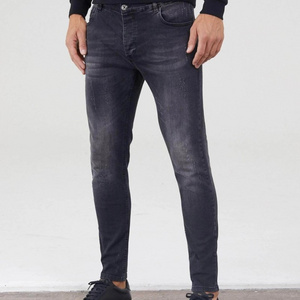 Custom private label mens jeans destroyed denim jeans ripped skinny jeans pants for men