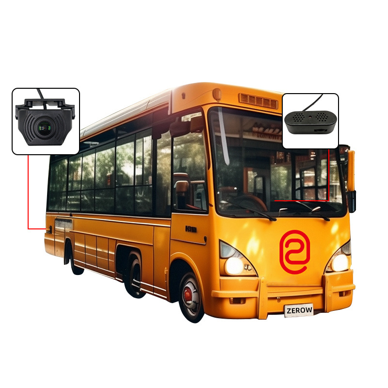 11Ghz Radar+Camera 2 in 1 Waterproof Parking Sensor for Town Bus Reverse Assistance Visual Distance Reverse Aid