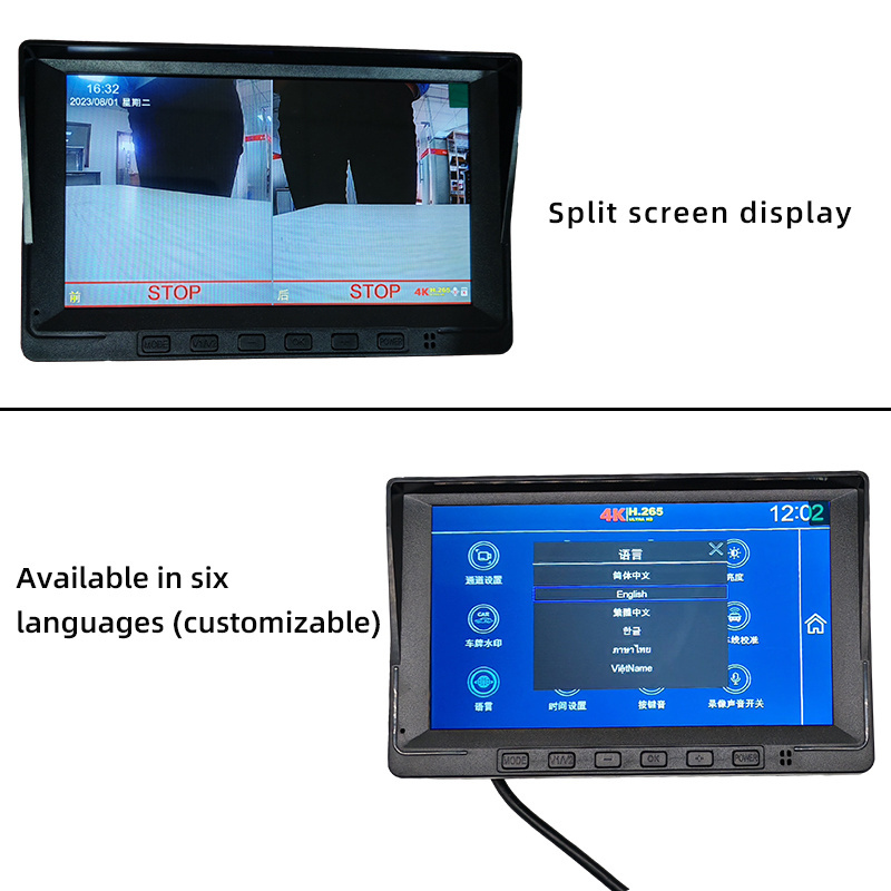 11Ghz Radar+Camera 2 in 1 Waterproof Parking Sensor for Town Bus Reverse Assistance Visual Distance Reverse Aid