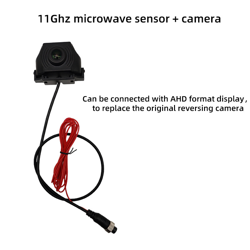 11Ghz Radar+Camera 2 in 1 Waterproof Parking Sensor for Tourist Bus  Reverse Assistance Visual Distance Reverse Aid