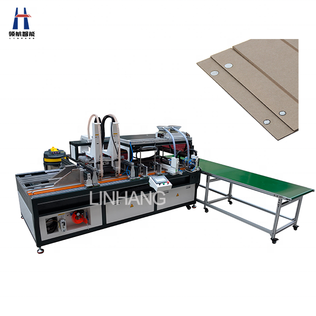 Gift Box Making Machine LINHANG LH-1000M Automatic Magnet &  Metal Sheet Pasting  Machine