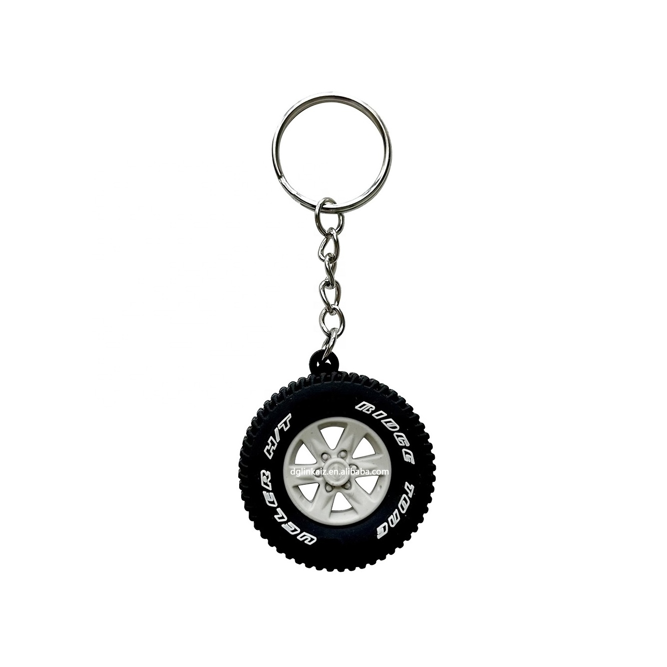 Innovative custom logo silicone tire keyring rubber tyre shape key chain car wheel tire keychain for promotional