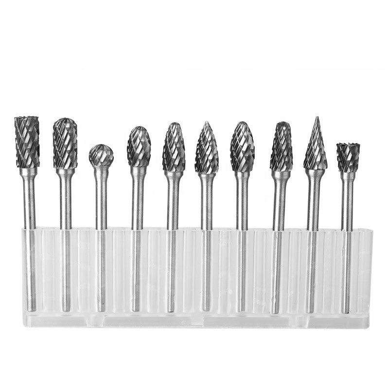 High Quality Carbide Rotary Files Long Shank Carbide Burr 3mm/6mm Tungsten Carbide Rotary Bur