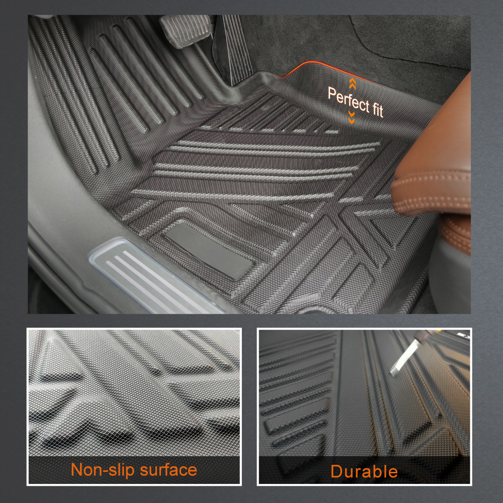 Custom Full Set Waterproof Durable 3d TPE Car Floor Mats Use For KIA Sorento 7-seats 2016-2020